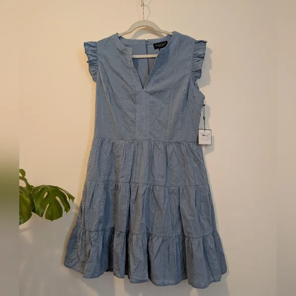 Laundry By Shelli Segal Denim Blue Dress - Picture 3 of 7